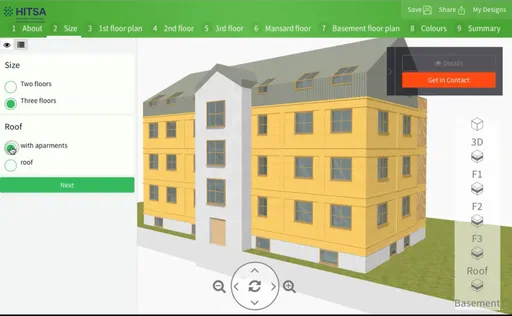 Modular apartment house configurator