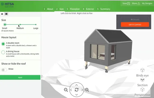 Modular stilt house with small environmental footprint